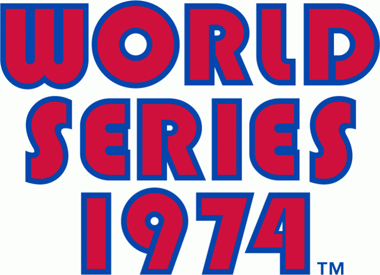 MLB World Series 1974 Primary Logo iron on transfers for T-shirts